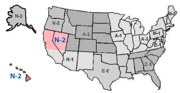 N-2 Region Map