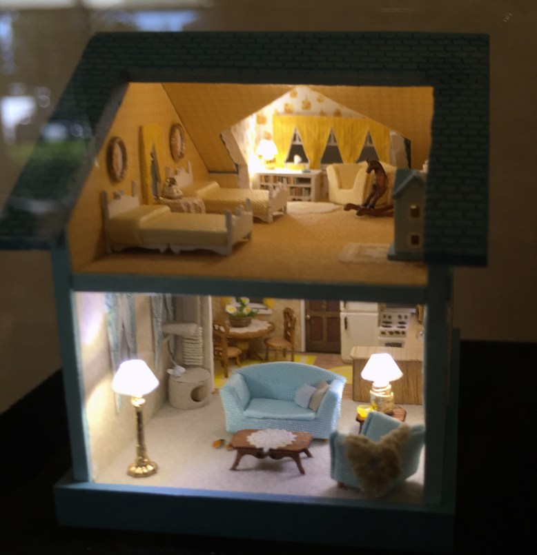 Lucille Kreps's first 1:144 scale dollhouse