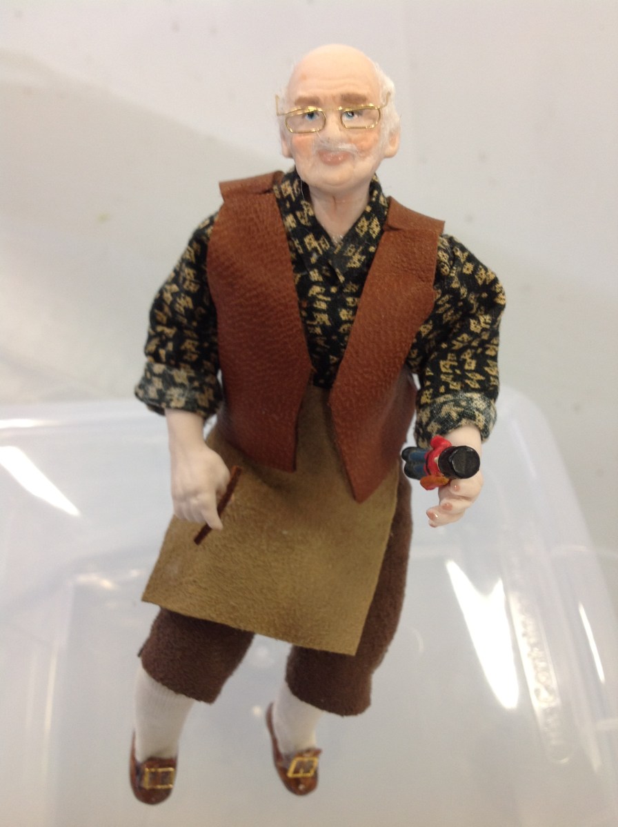 Close up of Ruth's finished doll.