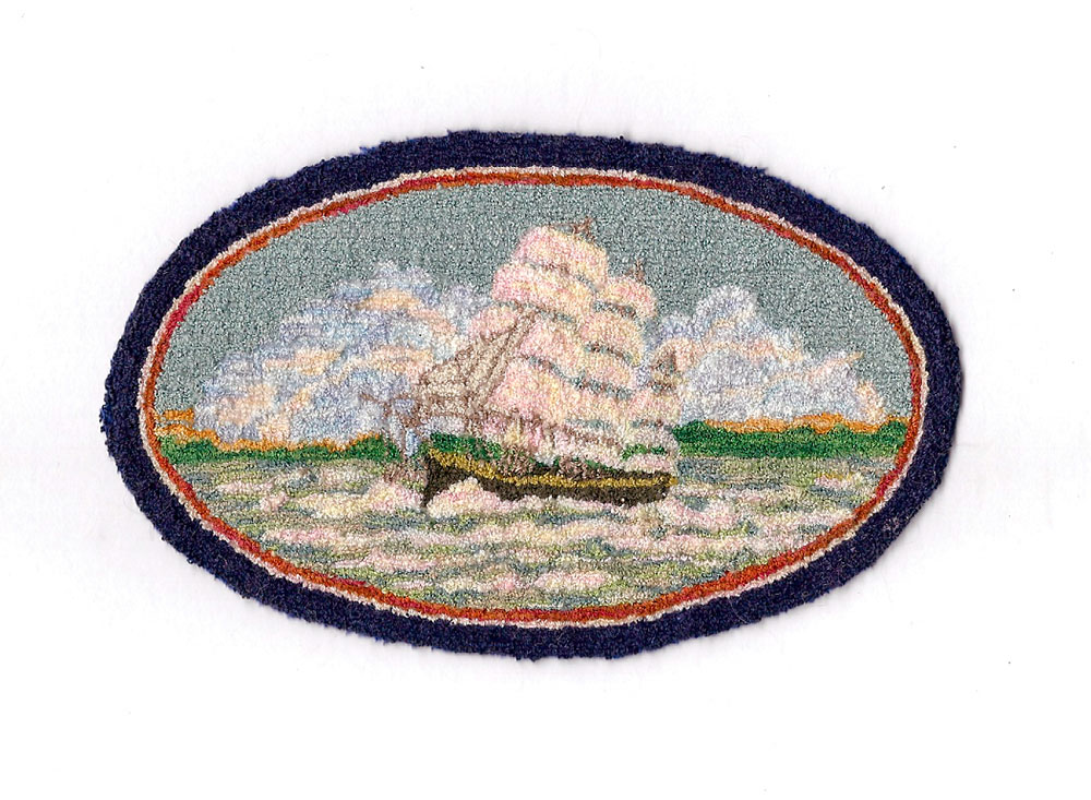 2016 Good Sam workshop: Russian Punchneedle Schooner Rug with Sallie Evans , Strawberry Creek Designs.