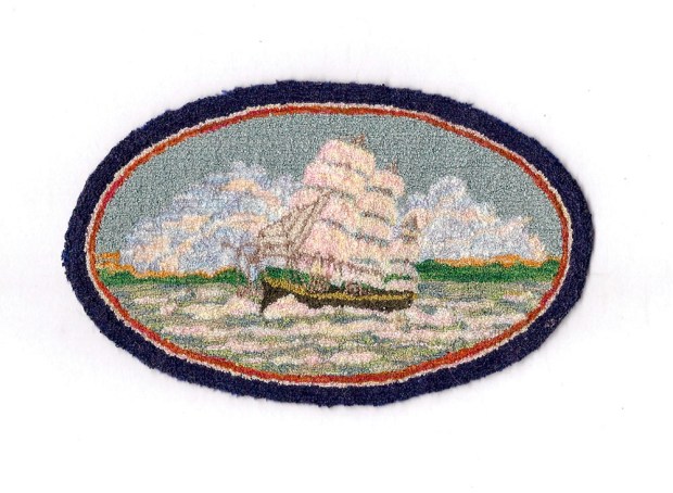 2016 Good Sam workshop: Russian Punchneedle Schooner Rug with Sallie Evans , Strawberry Creek Designs.
